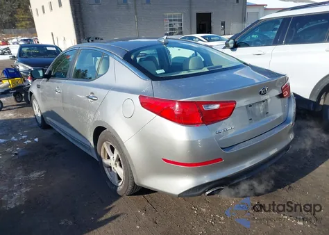 2015 Kia Optima Lx из США, поврежденный, VIN KNAGM4A74F5584045